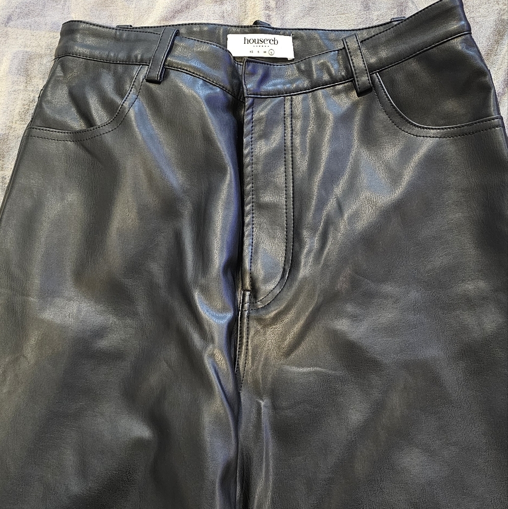 House of CB Faux Leather Pants